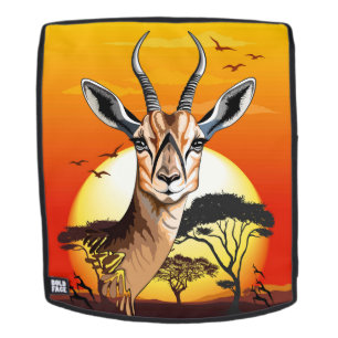 Gazelle African Antelope Wild  Animal Backpack