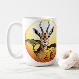 Gazelle African Antelope Wild  Animal Coffee Mug