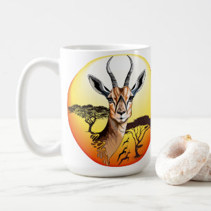 Gazelle African Antelope Wild  Animal Coffee Mug