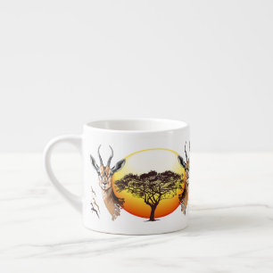 Gazelle African Antelope Wild  Animal Espresso Cup