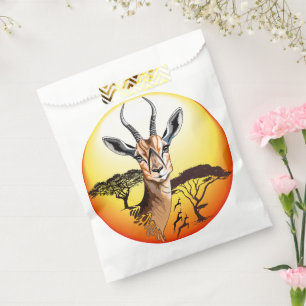 Gazelle African Antelope Wild Animal Favour Bags