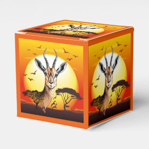 Gazelle African Antelope Wild  Animal Favour Box