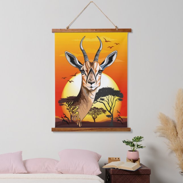 Gazelle African Antelope Wild  Animal Hanging Tapestry (Bedroom)