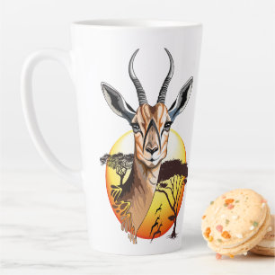 Gazelle African Antelope Wild  Animal Latte Mug
