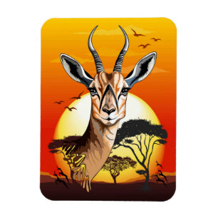 Gazelle African Antelope Wild  Animal Magnet