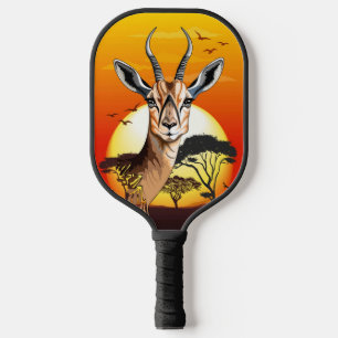 Gazelle African Antelope Wild Animal Pickleball Paddle