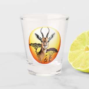 Gazelle African Antelope Wild  Animal Shot Glass