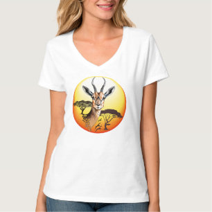 Gazelle African Antelope Wild  Animal T-Shirt