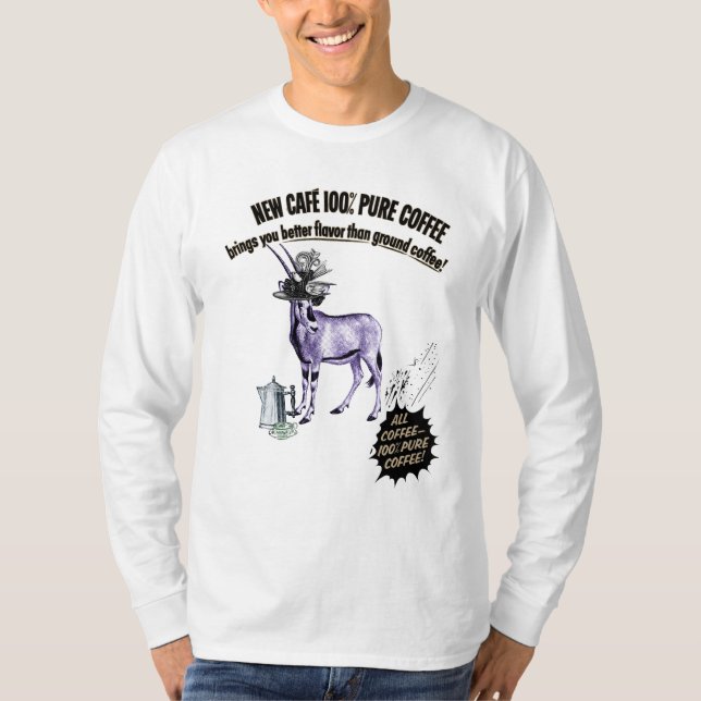 Gazelle and Coffee T-Shirt (Front)