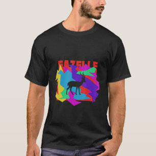 Gazelle Animal Mosaik Puzzle T-Shirt