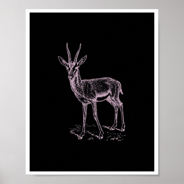 Gazelle Deer Poster (Front)