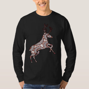Gazelle Mandala Sacred Fractal Geometry Good Vibe T-Shirt
