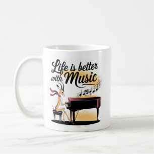 gazelle piano coffee mug