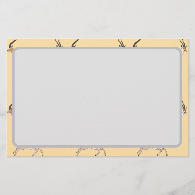 Gazelles Stationery (Front)