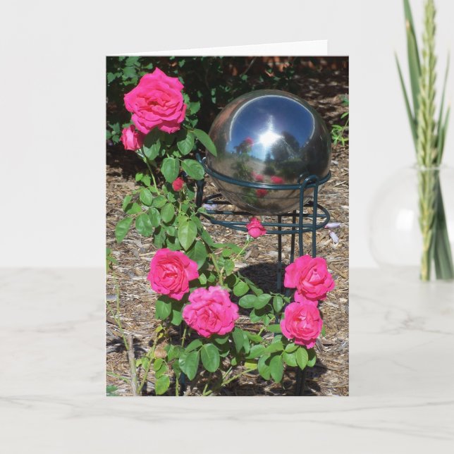 Gazing Ball&Roses Card (Front)