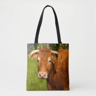 Gazing Cow Tote Bag