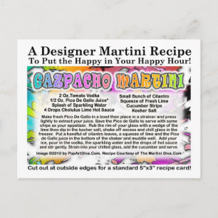 Gazpacho Martini Recipe Postcard