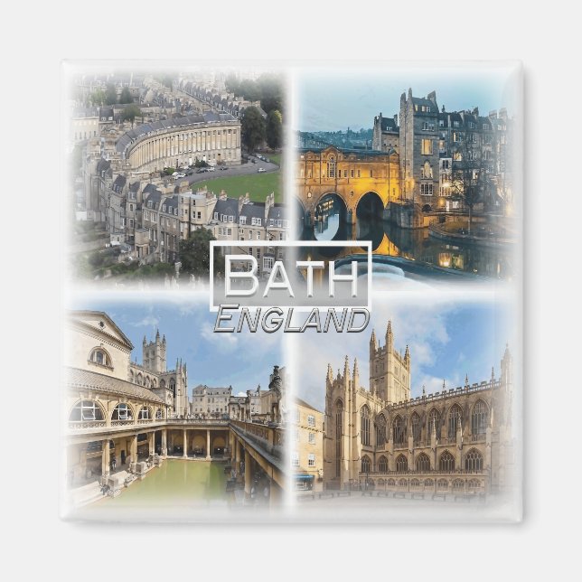 GB0138 Europe, England, Bath, Fridge Magnet (Front)