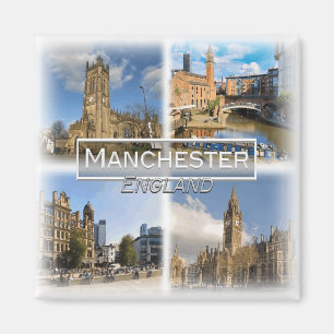 GB0140 Europe, England, Manchester, Fridge Magnet