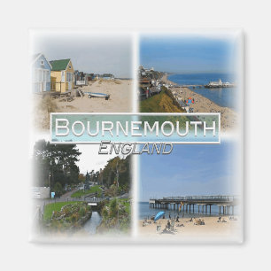 GB0156 Europe, England, Bournemouth, Fridge Magnet
