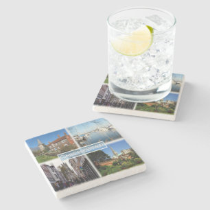 GB Chichester - Bosham Church and Brook House - Stone Coaster