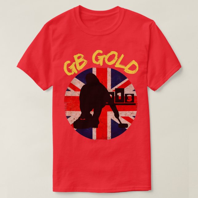 GB Curling Gold 2 T-Shirt (Design Front)
