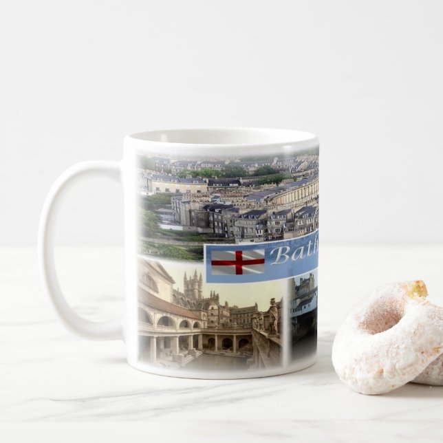 GB England -  Bath Somerset - Coffee Mug (With Donut)