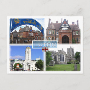 GB Luton - Guru Nanak Gurdwara Sikh Temple - Postcard
