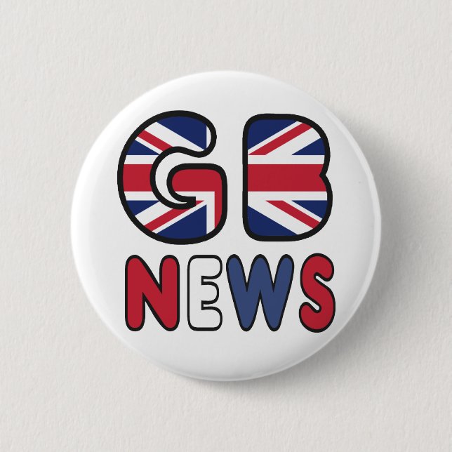 GB News 6 Cm Round Badge (Front)