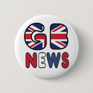 GB News 6 Cm Round Badge