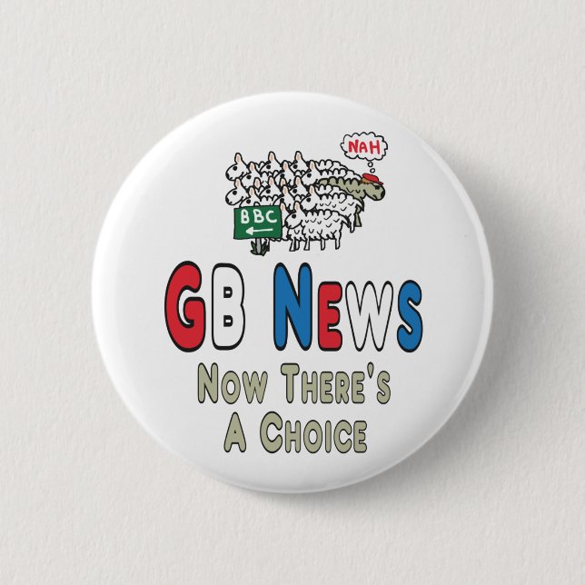 GB News 6 Cm Round Badge (Front)
