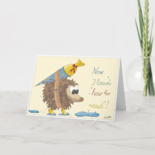 GB School enrollment card, lovingly hand-drawn boy Card