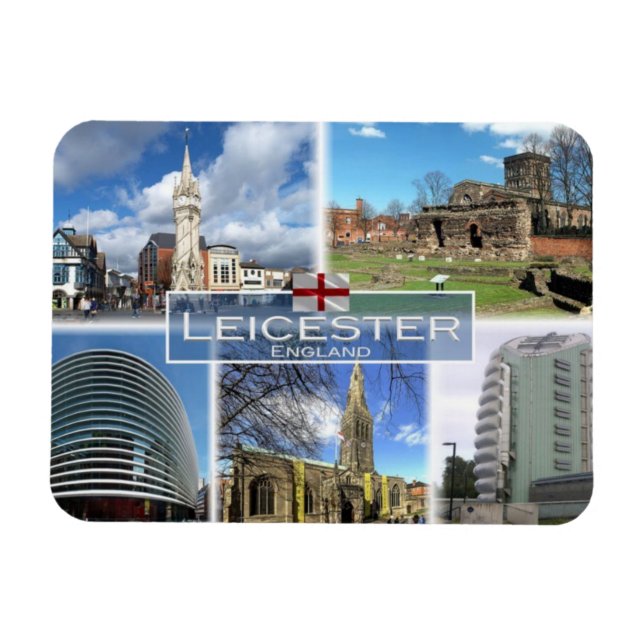 GB United Kingdom - England - Leicester - Magnet (Horizontal)