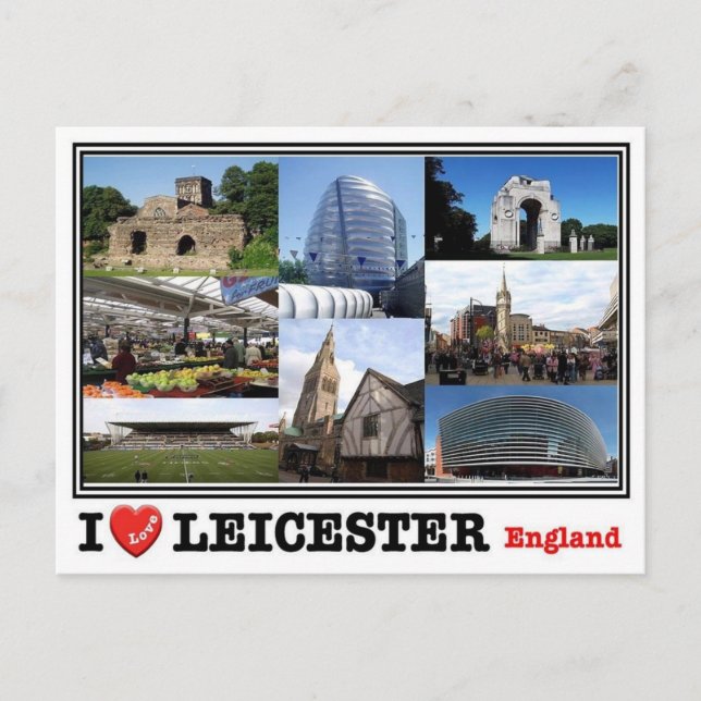 GB United Kingdom - England -  Leicester - Postcard (Front)