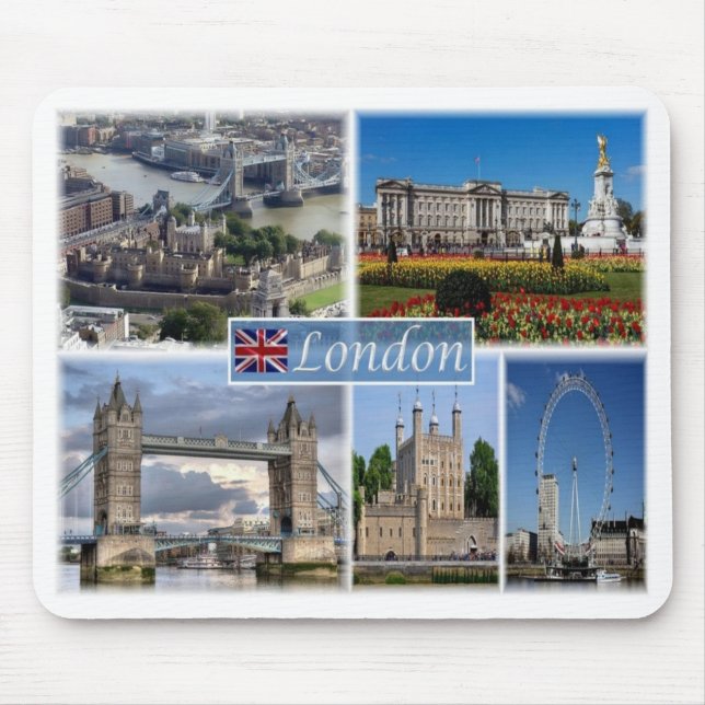 GB United Kingdom - England - London By Day - Mouse Mat (Front)