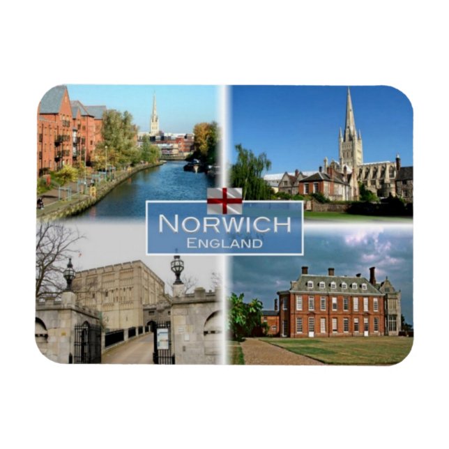 GB United Kingdom - England - Norwich Norfolk - Magnet (Horizontal)