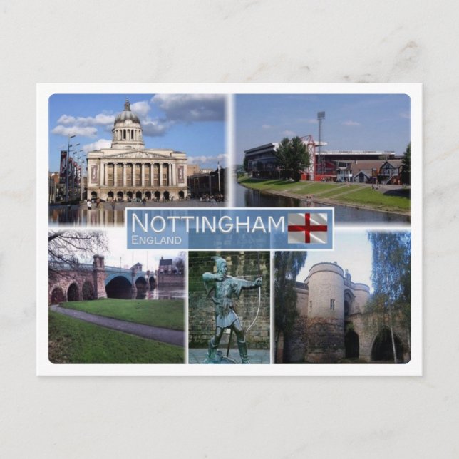 GB United Kingdom - England - Nottingham - Postcard (Front)