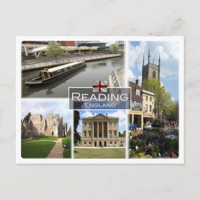 GB United Kingdom - England - Reading - Postcard (Front)