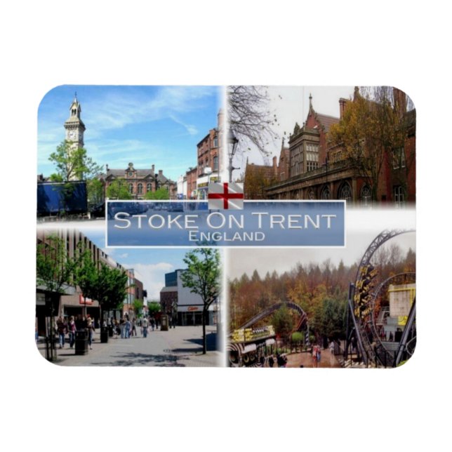 GB United Kingdom - England - Stoke-On-Trent - Magnet (Horizontal)