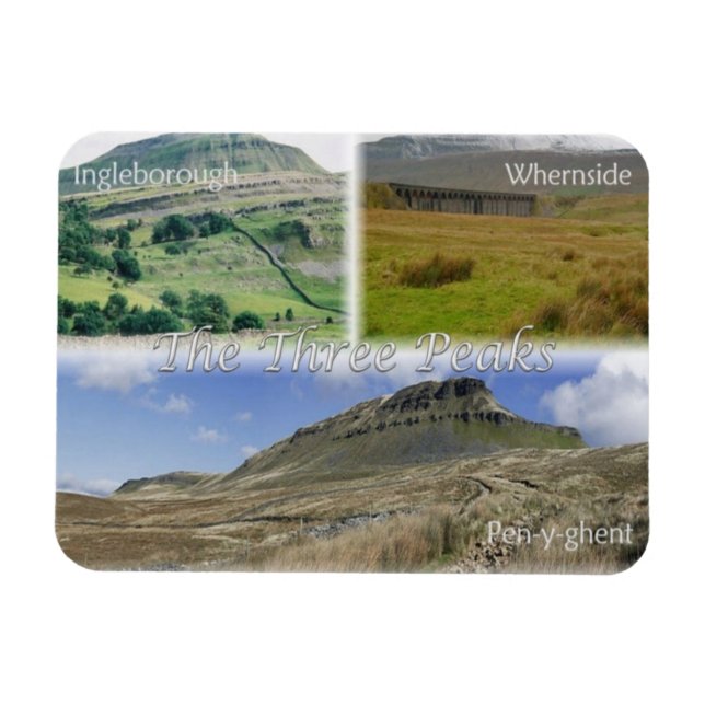 GB United Kingdom - England  - The Three Peaks - Magnet (Horizontal)