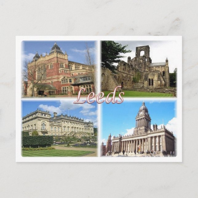 GB United Kingdom - England - Yorkshire  - Leeds - Postcard (Front)