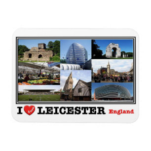 GB United Kingdom - Leicester - Mosaic - Magnet
