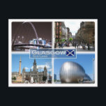 GB United Kingdom - Scotland - Glasgow - Postcard<br><div class="desc">Travels and PostCard 
Here is the memory of your holiday in Scotland. This image contains a representation of the following places:  Glasgow - Science Centre - George Square And City Chambers - Clyde Arc - Buchanan Street. Impress friends and family with unique souvenirs from the big trip. Try us.</div>
