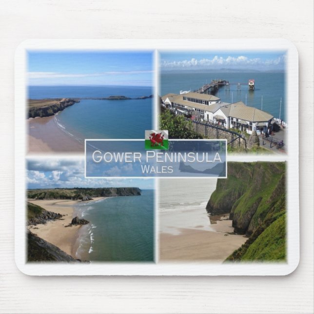 GB United Kingdom - Wales - The Gower Peninsula - Mouse Mat (Front)