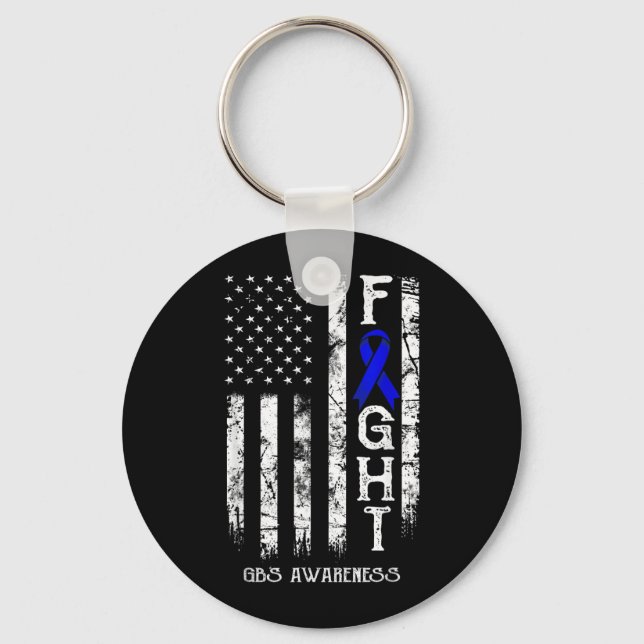Gbs Warrior Us Flag Key Ring (Front)