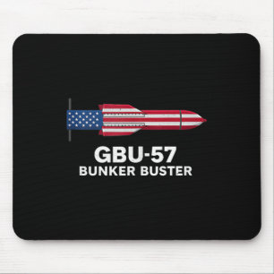 Gbu-57 Bunker Buster American Flag 4th Of July Tan Mouse Mat