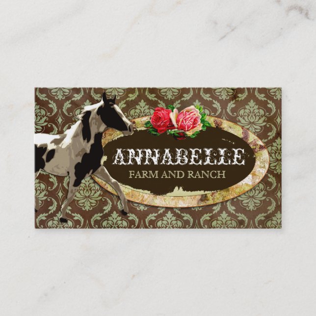 GC | "AnnaBelles" Horse Ranch Business Card (Front)