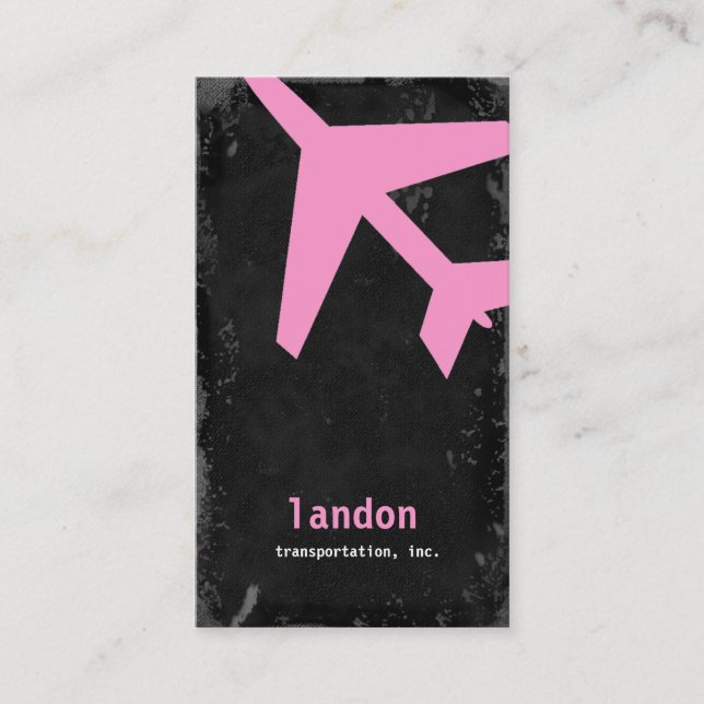 GC | AVIATION TAKE OFF PINK! BUSINESS CARD (Front)