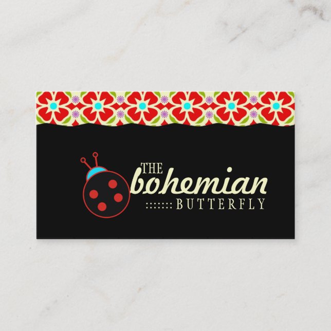 GC | Bohemian Ladybug Business Card (Front)