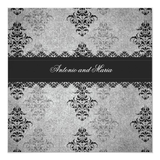 GC | Charcoal Grey Vintage Glam Card